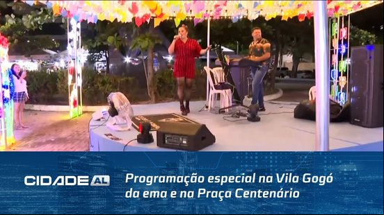 Programação especial na Vila Gogó da ema e na Praça Centenário