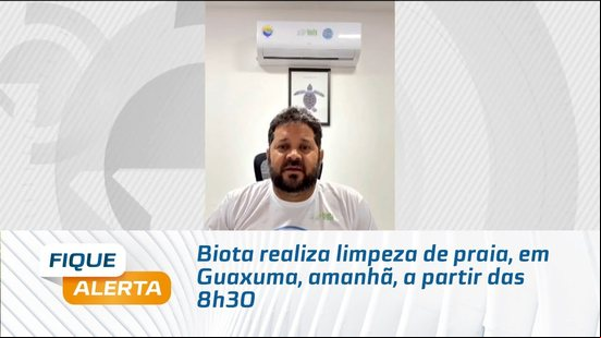 Biota realiza limpeza de praia, em Guaxuma, amanhã, a partir das 8h30